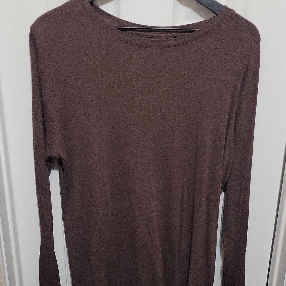 A New Day Brown Ribbed Top